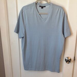 Michael Kors Sky Blue V-Neck Men's Tee